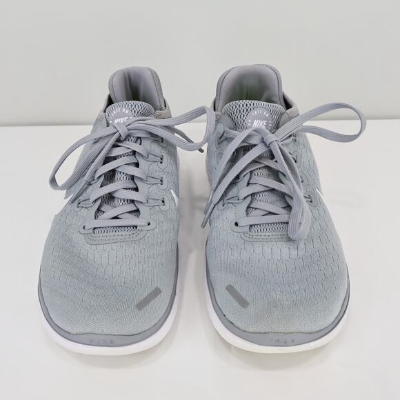 Nike Free RN 2018 Women's Running Shoes Wolf Grey White Size US 8 - Picture 3 of 8
